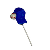 Assortment of Baseball & Cap Sports Milk or White Chocolate Lollipop Sucker 1.0oz